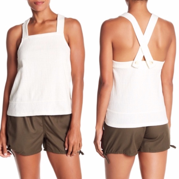Madewell Tops - Madewell Textured Knit Apron Tank Top Shirt sz L Madewell Tops - Madewell Textured Knit Apron Tank Top Shirt sz L